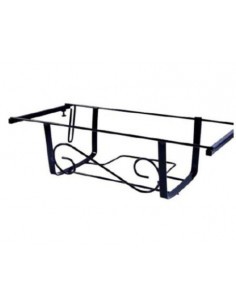 FIORIERA BALCONE 50CM NERA REGOLABILE su TreG Ingrosso