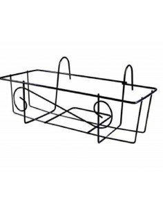 FIORIERA BALCONE 60CM NERA su TreG Ingrosso