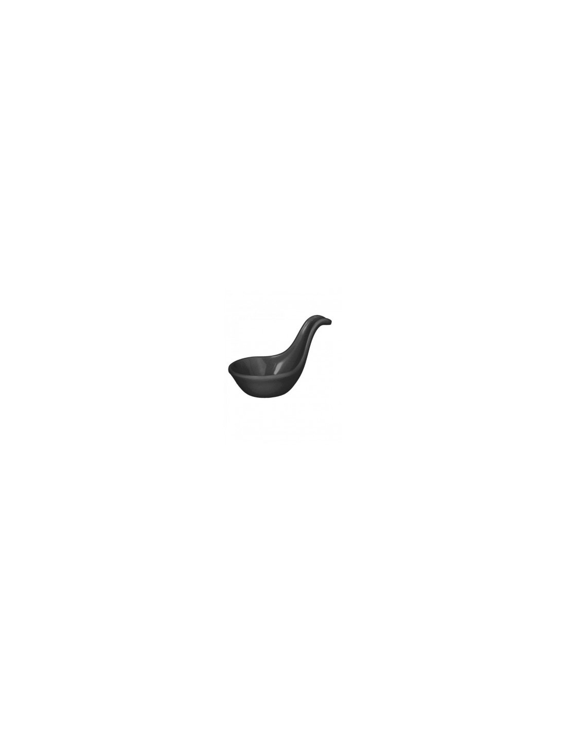 SHOW PLATE CUCCHIAIO FINGER FOOD 9,5CM NERO su TreG Ingrosso