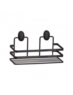 MENSOLA RETTANGOLARE 24X11X10CM ACCIAIO NERO COVER BLACK su TreG In...