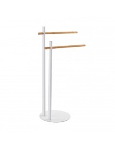 PIANTANA PORTASCIUGAMANI BIANCO CON BRACCI BAMBOO su TreG Ingrosso