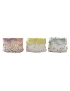 CESTINO PC193041 COTONE 16X16X11CM ASSORTITO su TreG Ingrosso