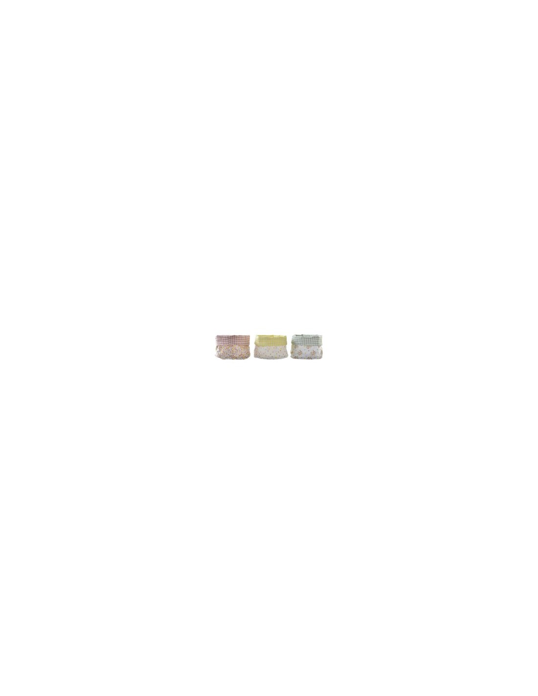CESTINO PC193041 COTONE 16X16X11CM ASSORTITO su TreG Ingrosso