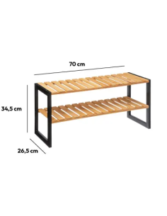 SCARPIERA 167879 BAMBOO 70X26X35CM 2 PIANI su TreG Ingrosso