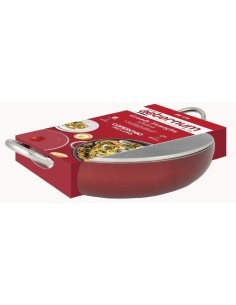 GRANDE FAMIGLIA TEGAME+COPERCHIO 36CM ROSSO su TreG Ingrosso