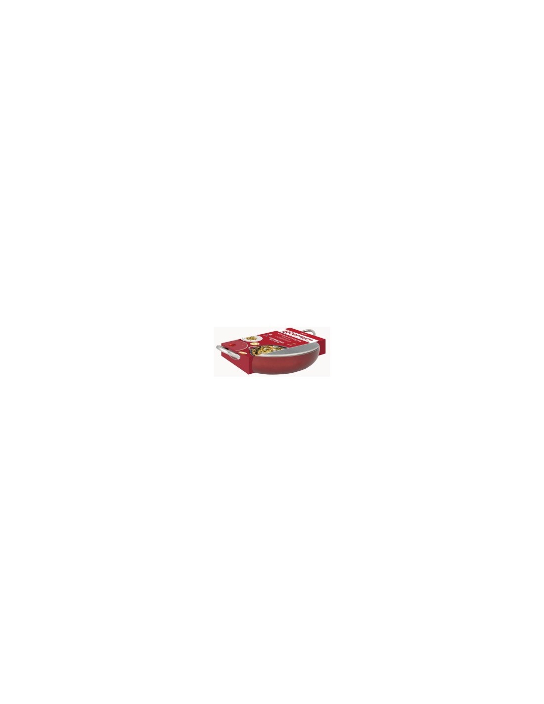 GRANDE FAMIGLIA TEGAME+COPERCHIO 36CM ROSSO su TreG Ingrosso