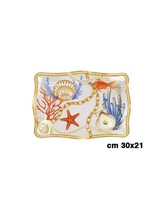 VASSOIO 1645-2724 30X21CM CONCHIGLIE su TreG Ingrosso