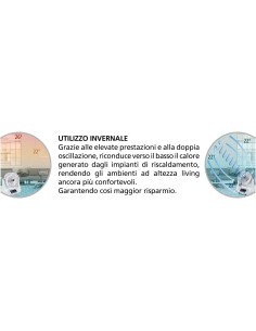 VENTILATORE TORNADO OSCILLANTE 45W su TreG Ingrosso