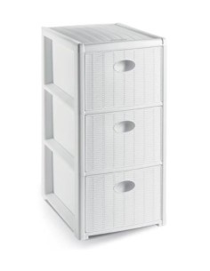 CASSETTIERA 30250 ELEGANCE SLIM 3C BIANCA su TreG Ingrosso