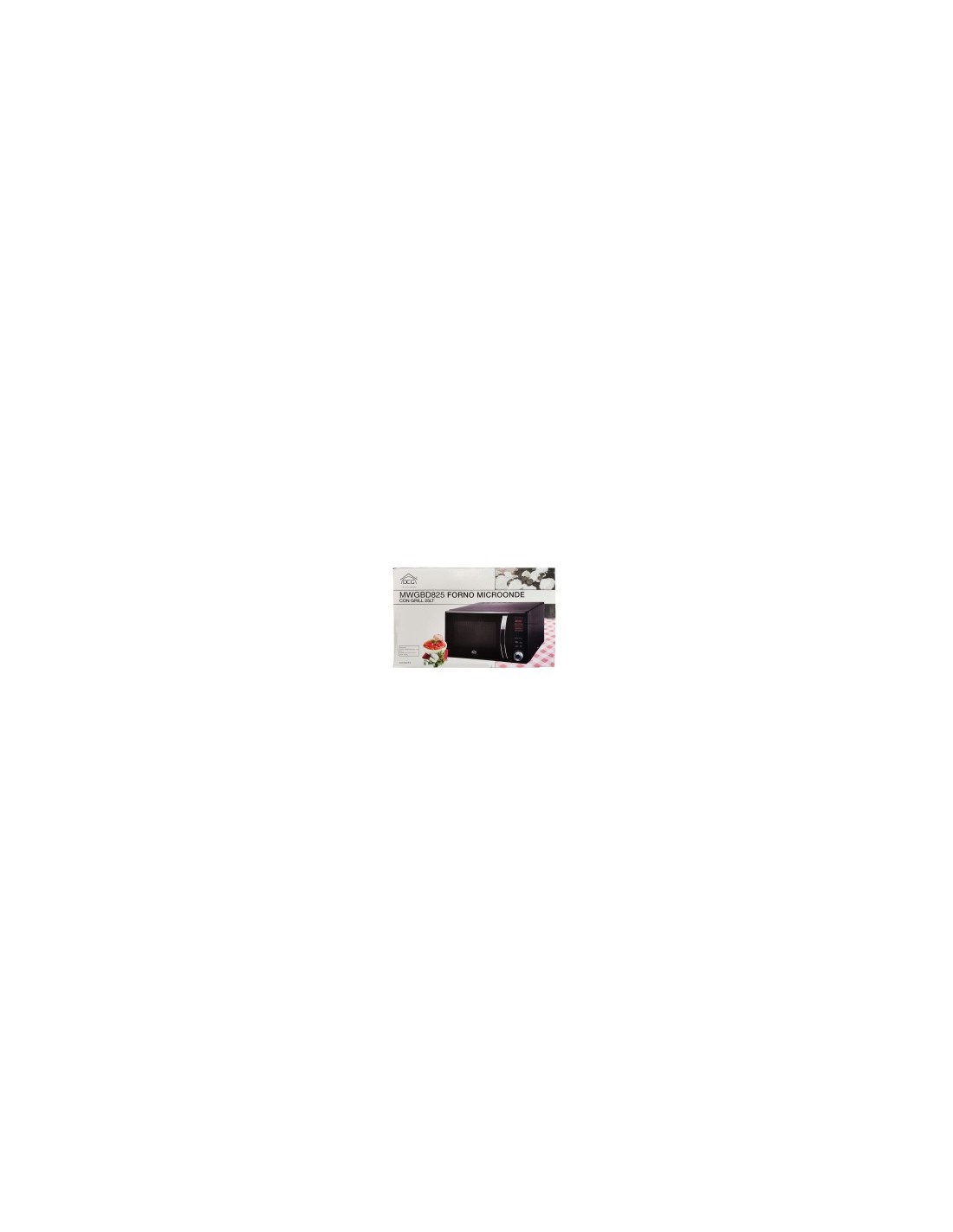 FORNO MICROONDE 25LT DIGITALE MWGBD825 su TreG Ingrosso
