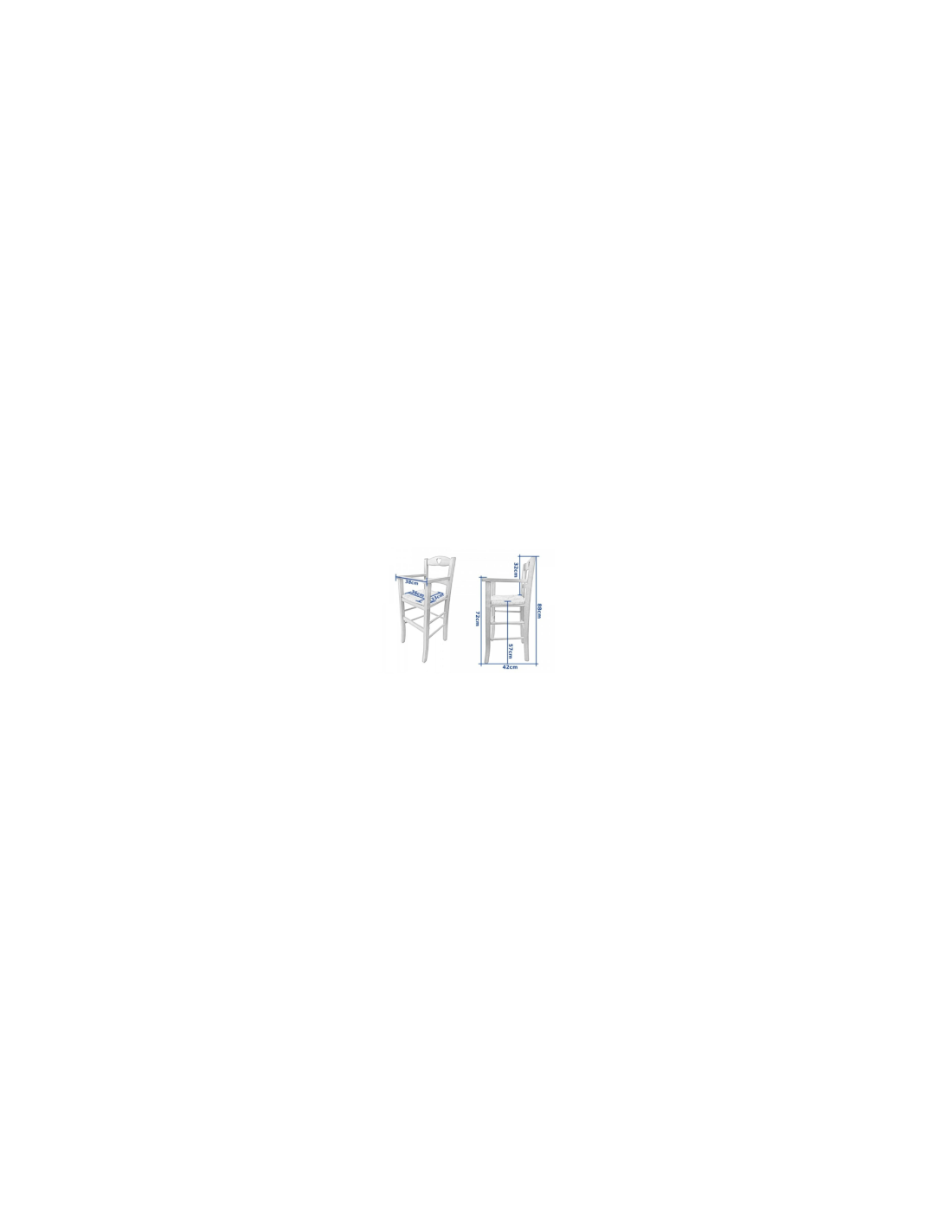 SEGGIOLONE BABY BIANCO F2109 su TreG Ingrosso