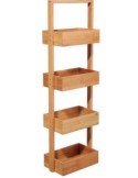SCAFFALE 216716020 BAMBOO 4 PIANI 25X16X88CM
