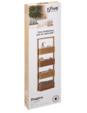 SCAFFALE 216716020 BAMBOO 4 PIANI 25X16X88CM