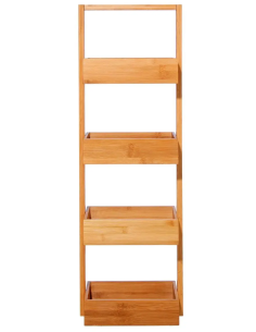 SCAFFALE 216716020 BAMBOO 4 PIANI 25X16X88CM