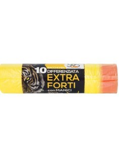 CONF 10 SACCHI PATT 90LT GIALLO 70X110