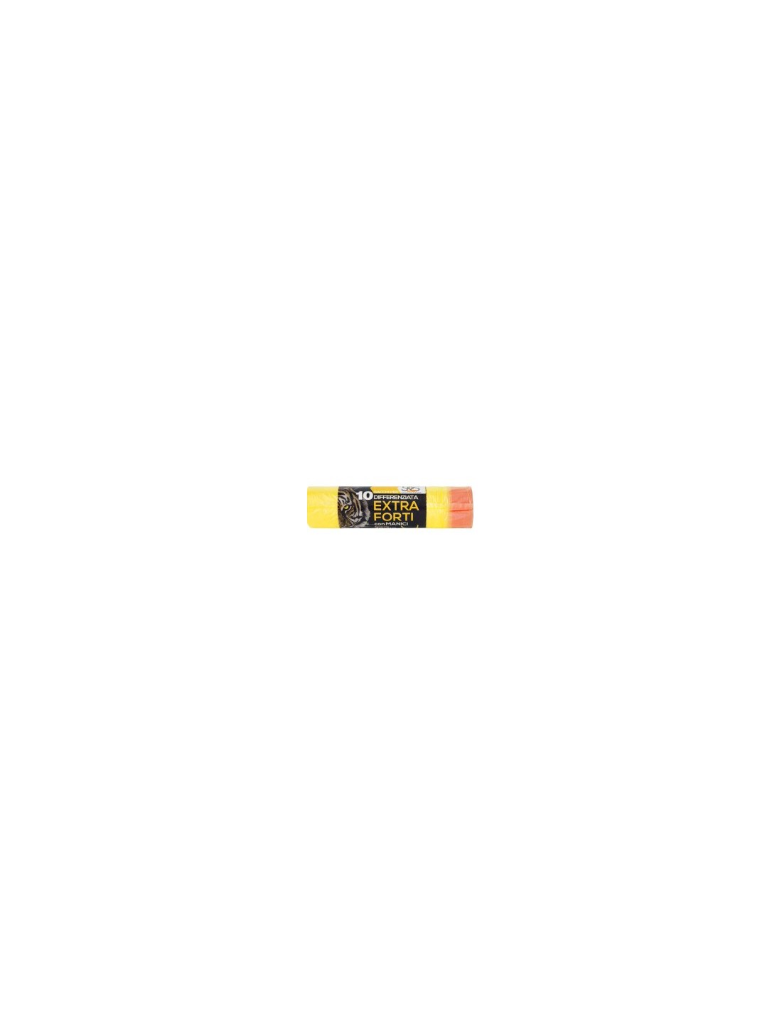 CONF 10 SACCHI PATT 90LT GIALLO 70X110