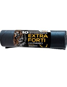 CONF 10 SACCHI PATT 90LT NERO 70X110
