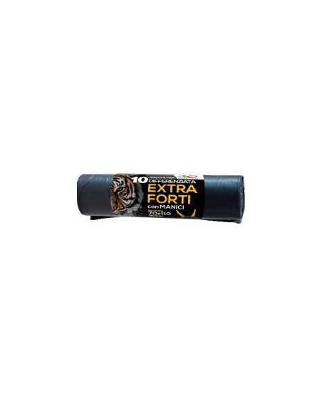 CONF 10 SACCHI PATT 90LT NERO 70X110