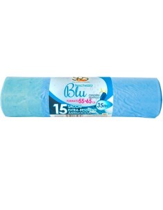 CONF 15 SACCHI PATT 35LT AZZURRO 55X65