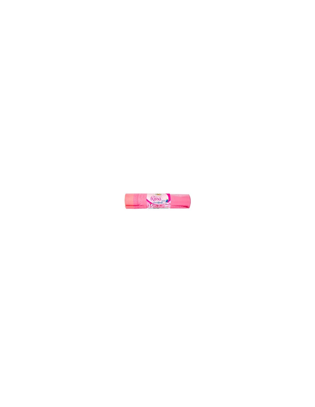 CONF 15 SACCHI PATT 35LT ROSA 55X65
