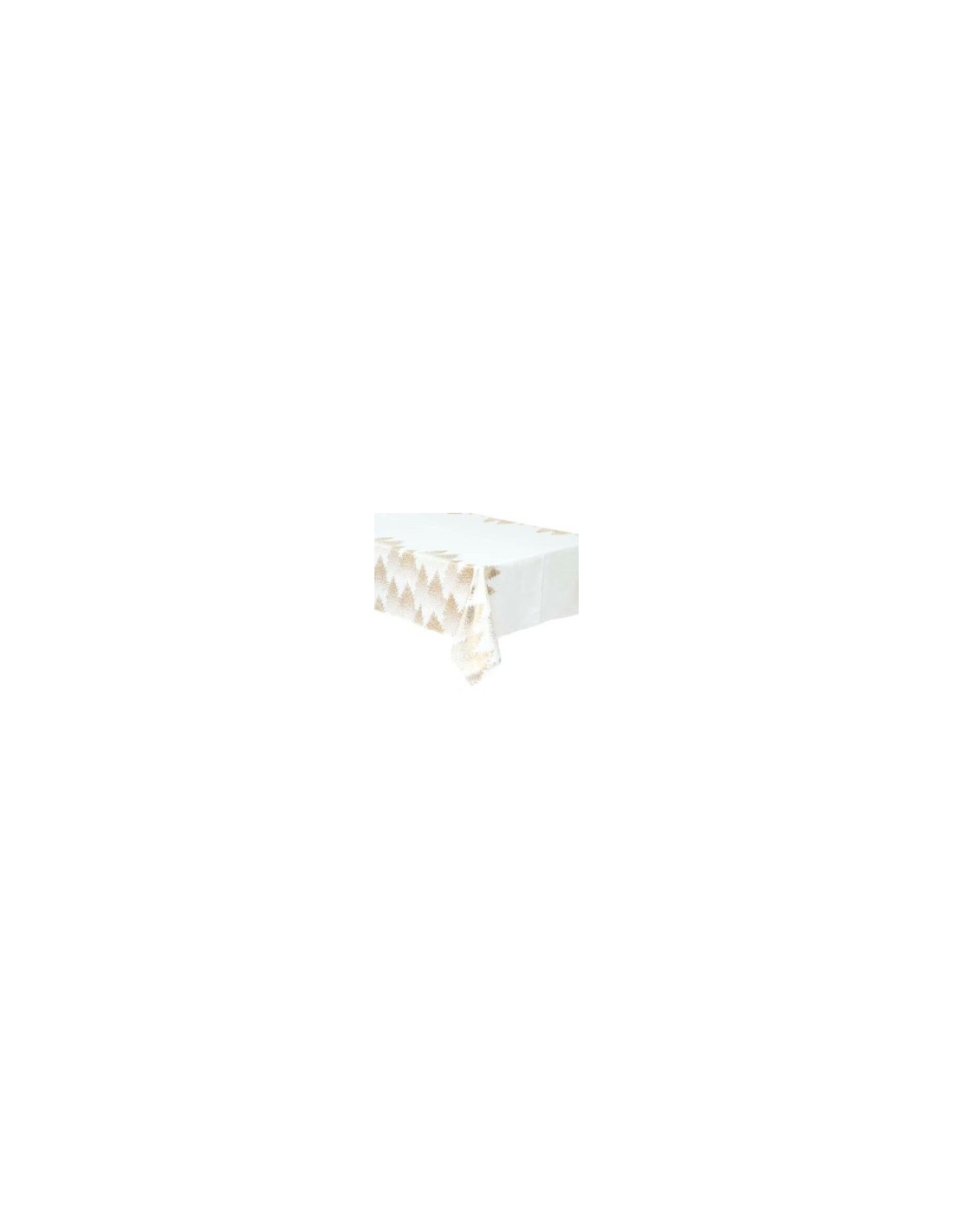 TOVAGLIA 183856 BIANCO/ORO 140X360CM DEC ALBERI su TreG Ingrosso