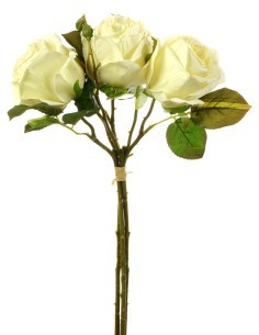 BOUQUET ROSE 270017410 44CM CREMA