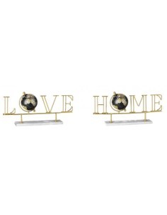 SCRITTA 76977 HOME/LOVE MARMO/FERRO 36X9X17CM