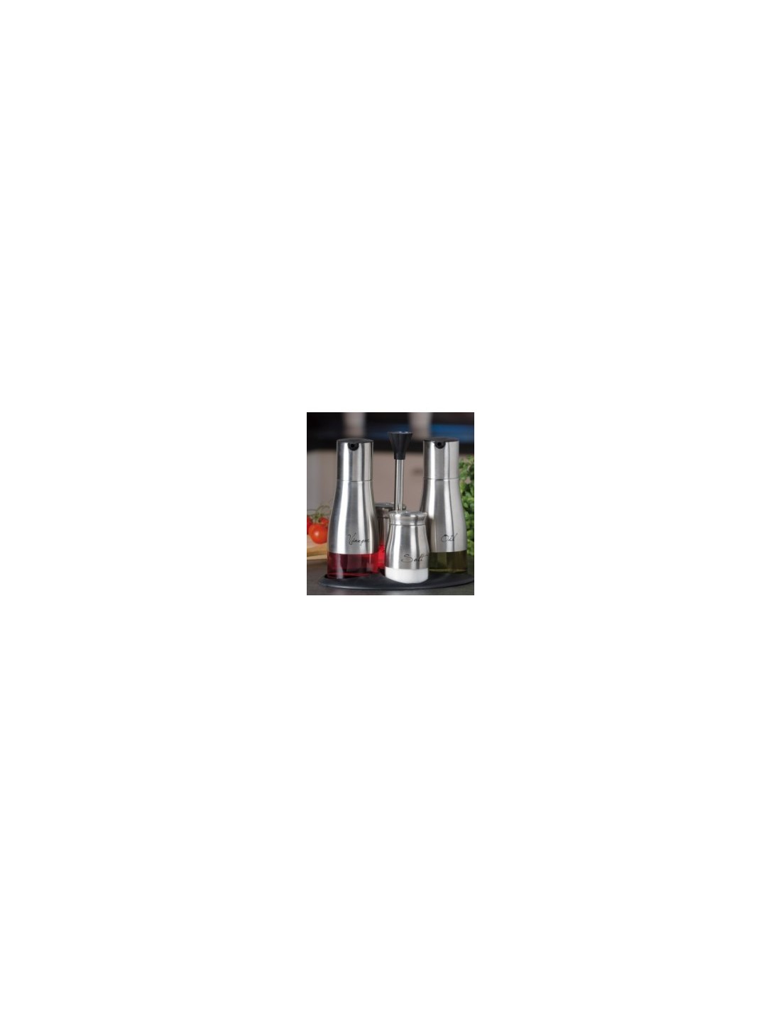 MENAGE 66411 VETRO/ACCIAIO OLIO/ACETO/SALE/PEPE
