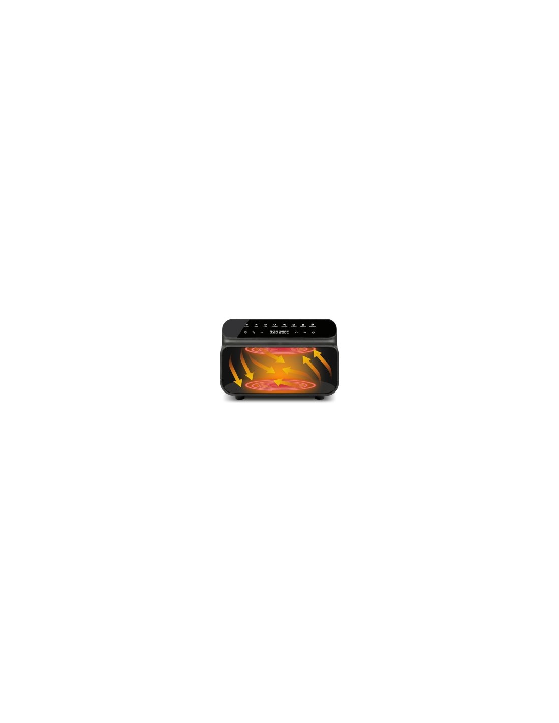 G3 Ferrari G10181 Friggitrice e Griglia ad Aria BBQ, 2000W, 10 Litri XXL, 8 Programmi, Doppia Resistenza, Multifunzione