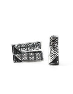SET 4 PORTATOVAGLIOLI SHAPES ARGENTO 4X4X3CM ASSORTITO su TreG Ingr...