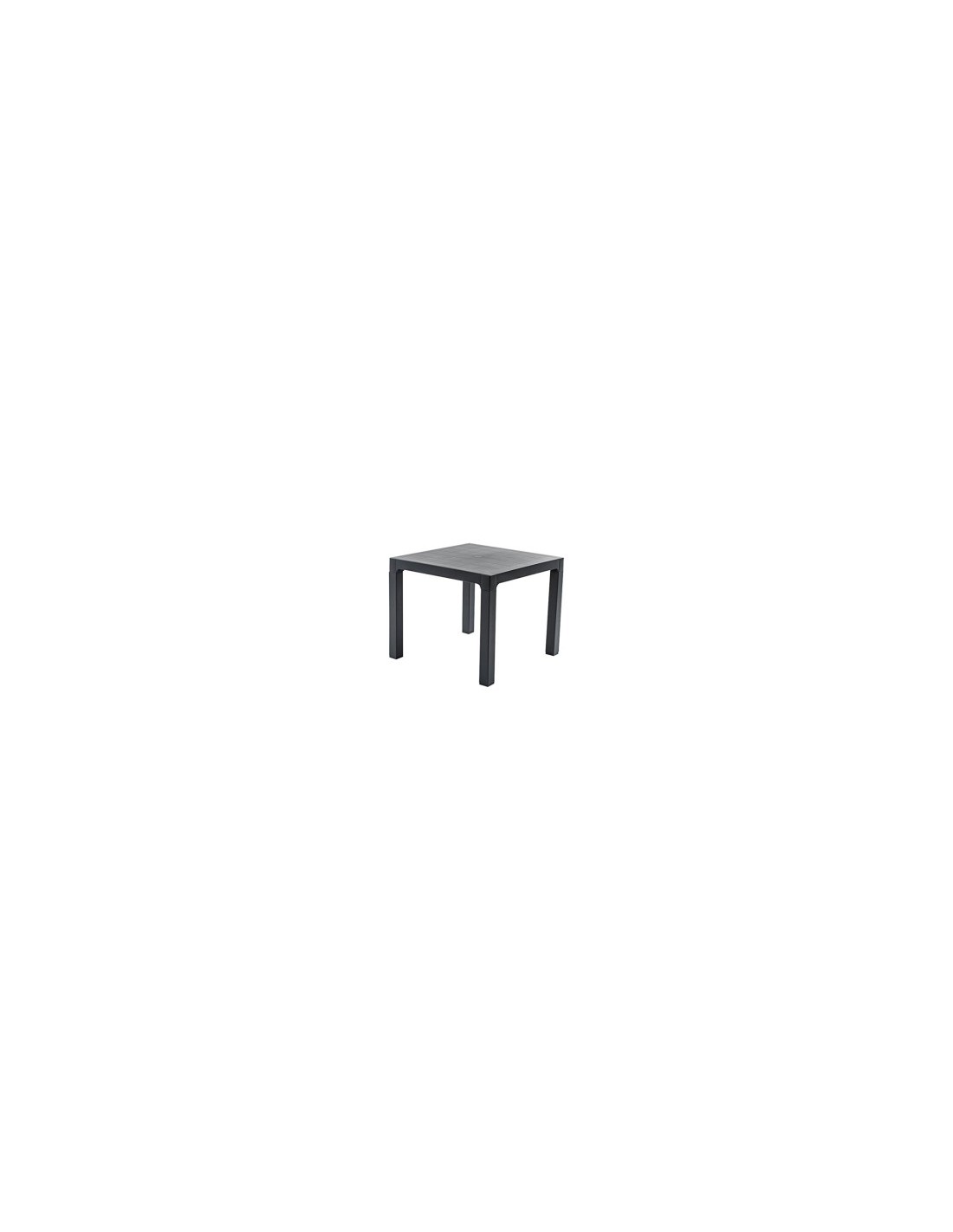 TAVOLO ARES IN PLASTICA 70X70X72 CM ANTRACITE ARETA su TreG Ingrosso