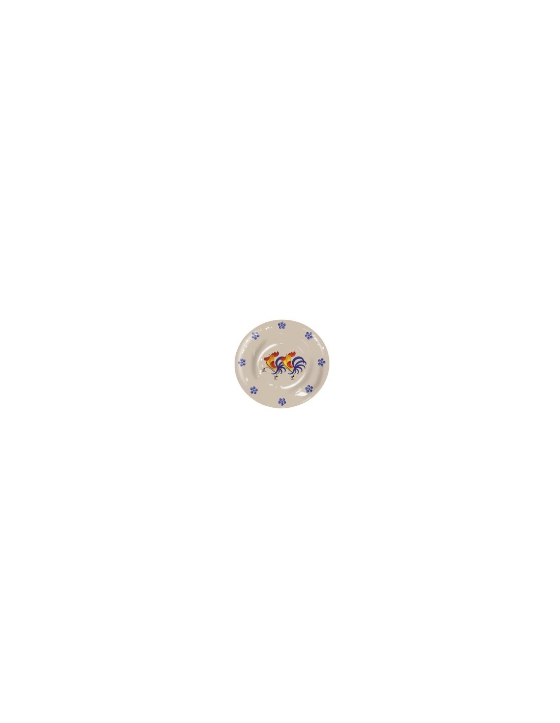PIATTO FONDO 1645-1752 23CM GALLI