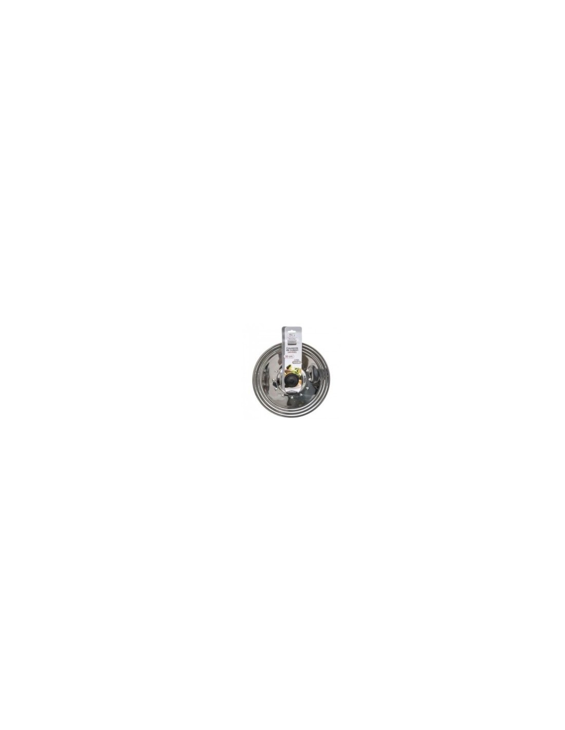 Coperchio Inox D26/28/30, Acciaio Inox 18/8, Coperchio Universale, Utensile da Cucina