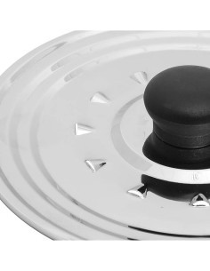 5five Coperchio in Acciaio Inossidabile, Diametri D16, D18, D20, Coperchio Universale, Acciaio Inox