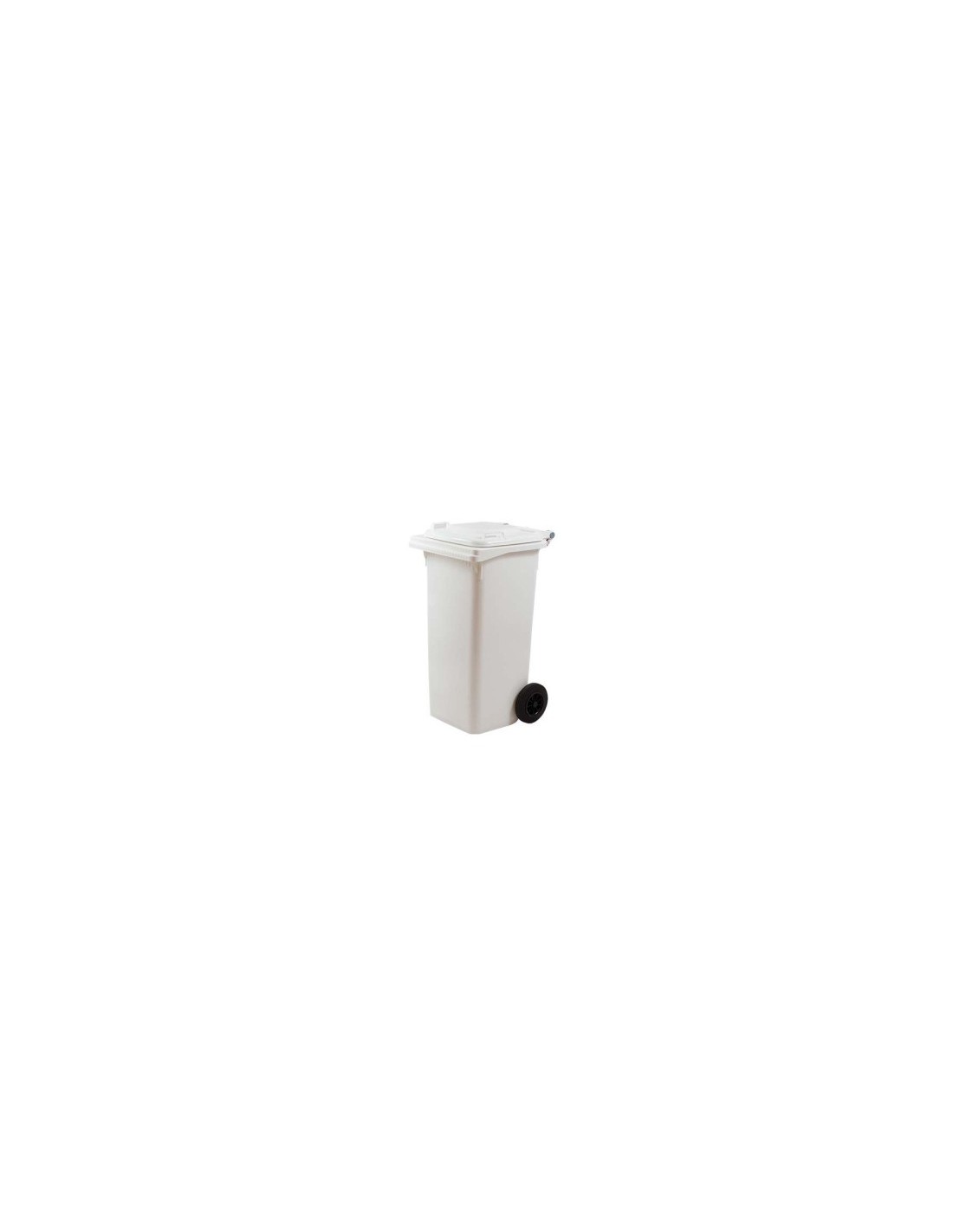 BIDONE QUADRO 240LT BIANCO CON RUOTE