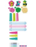 Clementoni Set di Penne Colorate  Tropicali con Penna Personalizzabile  Laboratorio per Bambina o Bambini 6 Anni