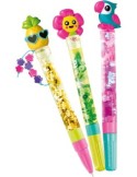 Clementoni Set di Penne Colorate  Tropicali con Penna Personalizzabile  Laboratorio per Bambina o Bambini 6 Anni