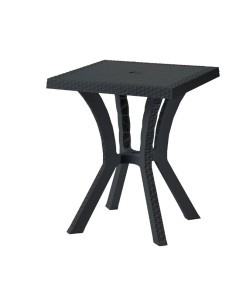 TAVOLO RIGOLETTO RATTAN 60X60 ANTRACITE