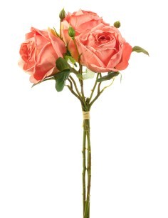 BOUQUET ROSE 270017491 44CM ROSA