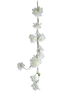 GHIRLANDA 270028410 FIORI DI PESCO BIANCO 100CM
