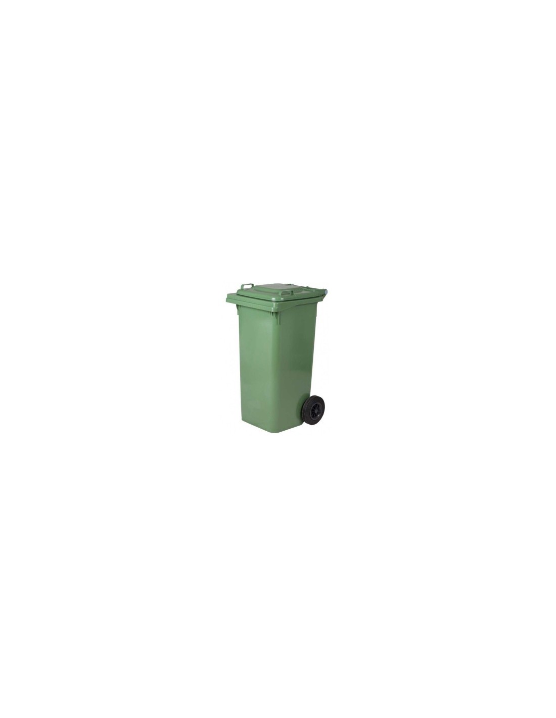 BIDONE QUADRO 80LT VERDE CON RUOTE