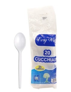 CONF 20 CUCCHIAINI PLASTICA RIUTILIZZABILI