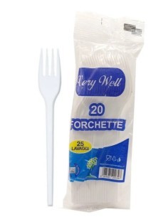 CONF 20 FORCHETTE PLASTICA RIUTILIZZABILI