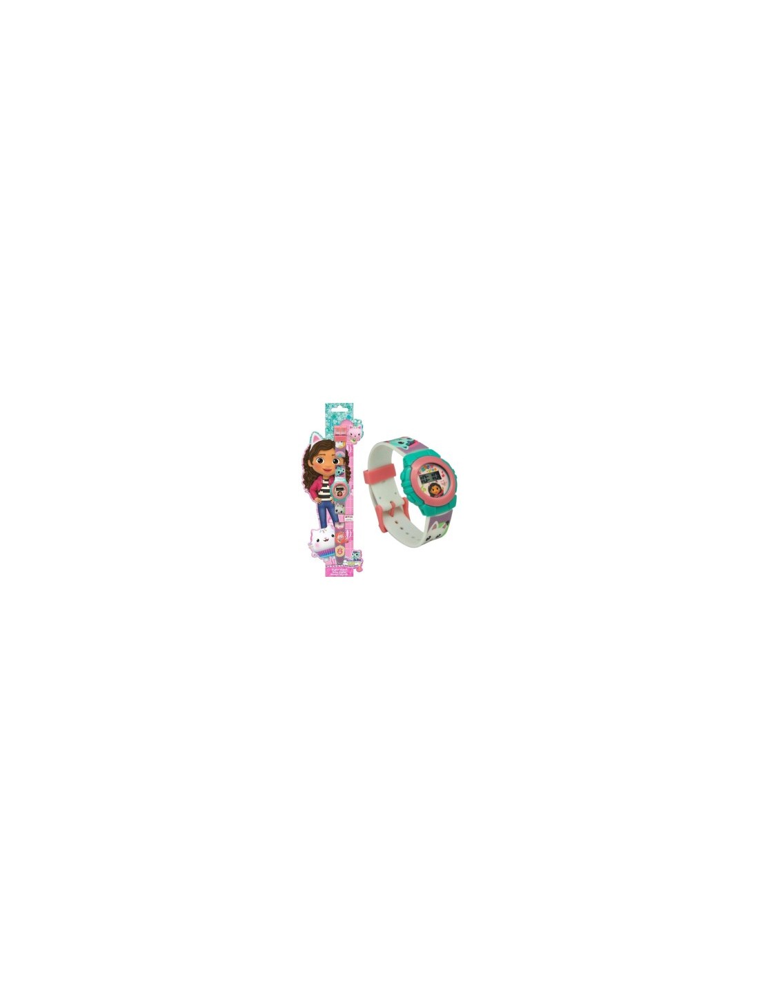Rocco Giocattoli, Gabby Orologio Digitale, orologio per bambini, cinturino in plastica