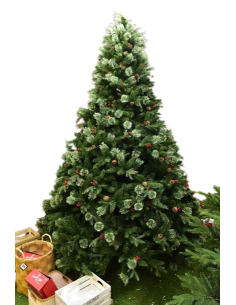 ALBERO DI NATALE STELVIO H210CM CON LUCI A 8 FUNZIONI su TreG Ingrosso