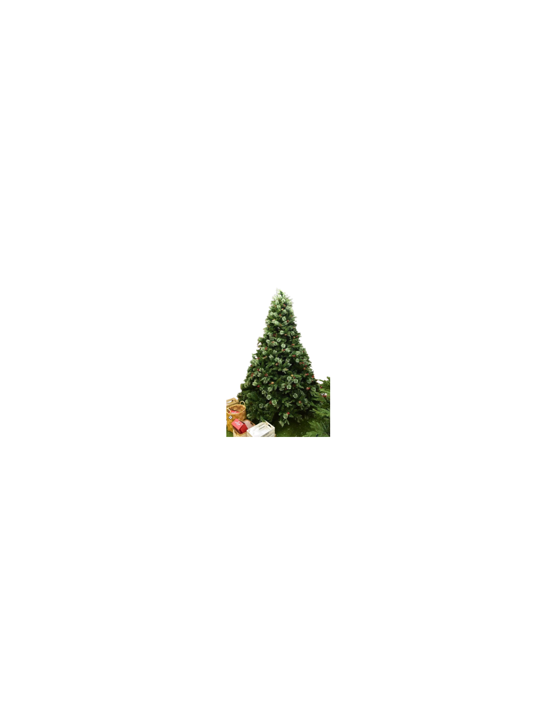 ALBERO DI NATALE STELVIO H210CM CON LUCI A 8 FUNZIONI su TreG Ingrosso