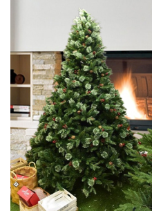 ALBERO DI NATALE STELVIO H210CM CON LUCI A 8 FUNZIONI su TreG Ingrosso