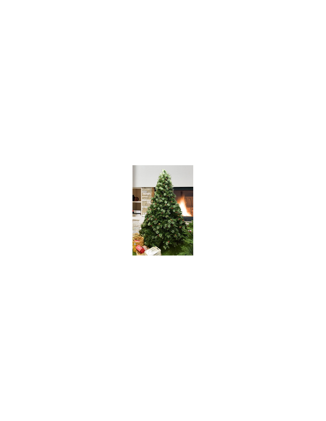 ALBERO DI NATALE STELVIO H210CM CON LUCI A 8 FUNZIONI su TreG Ingrosso