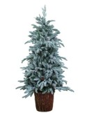 PINETTO FLOCCATO 120 CM CON PIGNE su TreG Ingrosso