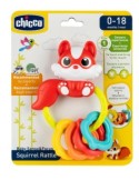 Chicco Trillino Scoiattolo, Sensoriale, Motricità Fine, Ghiande per Dentizione, Suono Tintinnante, Anello Facile da Impugnare